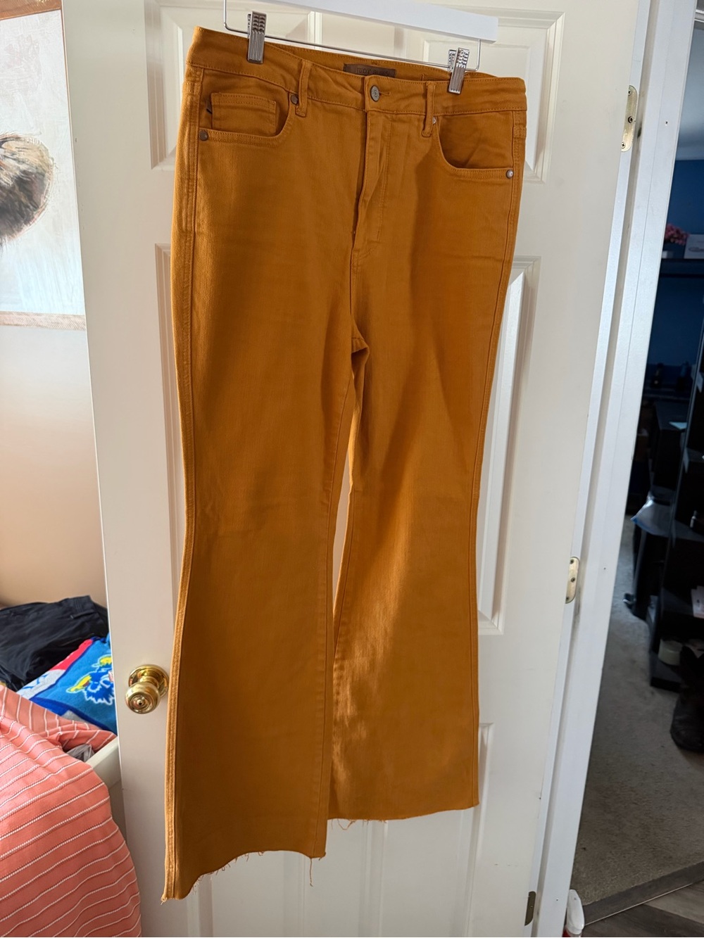 Judy Blue High-Rise Mustard Flare Jeans - Women